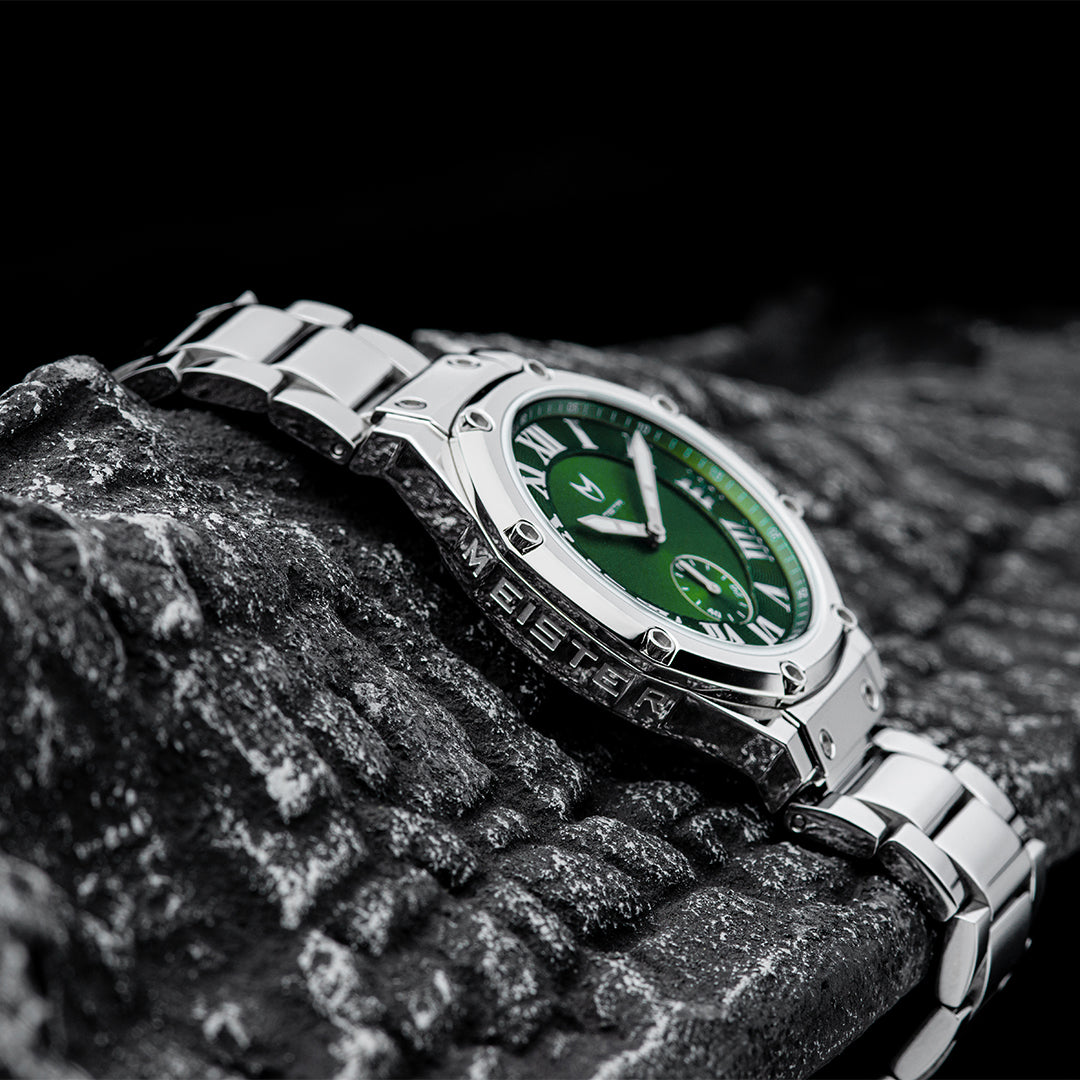AU132SS - ULTRA SLIM SILVER / GREEN