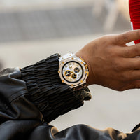 Thumbnail for AM1046SS - AMBASSADOR SILVER & GOLD WATCH