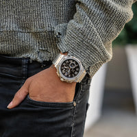 Thumbnail for AM1045SSB - AMBASSADOR SILVER BRUSHED WATCH