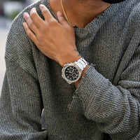 Thumbnail for AM1045SSB - AMBASSADOR SILVER BRUSHED WATCH