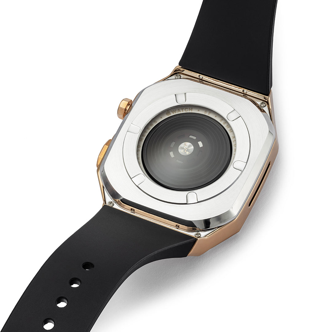 AG Trainer: Rose Gold Apple Watch Case & Band 44mm