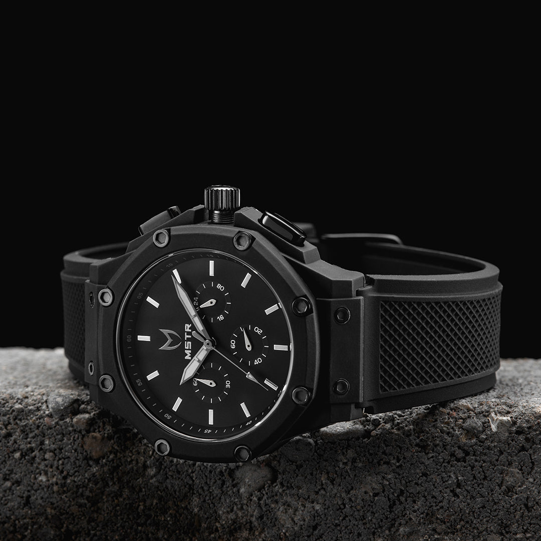 AX108RB - AMBASSADOR X BLACK / BLACK / RUBBER BAND