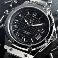 Thumbnail for AM309SS - AMBASSADOR POLISHED SILVER AUTOMATIC / SS BAND SWISS ETA