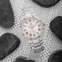 Thumbnail for MSTR Ambassador Ultra Slim AU137SS Silver and copper watch