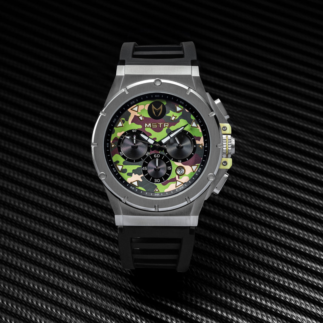 AM279RB - MK SILVER CAMO WATCH