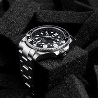 Thumbnail for VO128SS - VOYAGER SILVER & BLACK WATCH