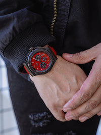 Thumbnail for AM272MV - DEADPOOL ULTRA MATTE BLACK / LEATHER BAND