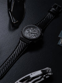Thumbnail for AM1023LB - AMBASSADOR BLACK / BLACK / LEATHER BAND