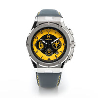 Thumbnail for AM249SW - AMBASSADOR MK3 RAZOR CREST SILVER / YELLOW