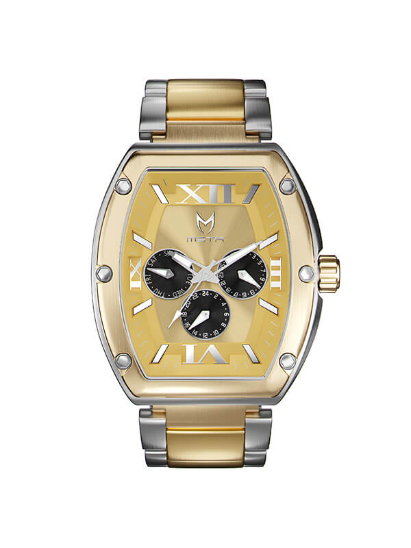 MJ126SS - MAJOR SILVER / GOLD / STEEL BAND
