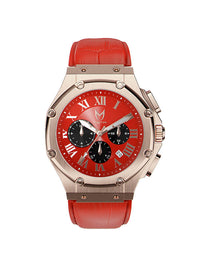 Thumbnail for AM177CB - AMBASSADOR ROSE GOLD / RED / CROC STYLE BAND