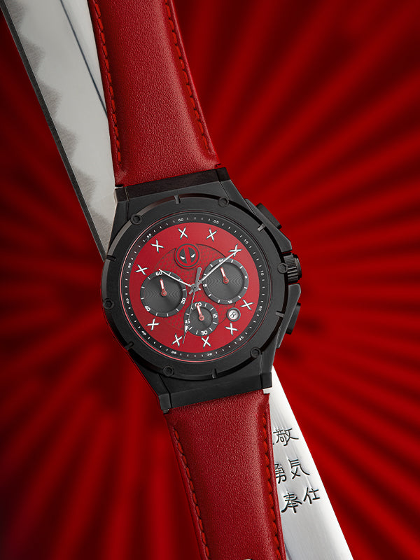 AM272MV - DEADPOOL ULTRA MATTE BLACK / LEATHER BAND