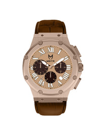 Thumbnail for AM1029CB - AMBASSADOR ROSE GOLD / ROSE / CROC BAND WATCH