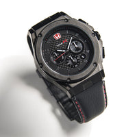 Thumbnail for AM236TR - MK3 BLACK / BLACK CF / LEATHER BAND (Honda Type R)