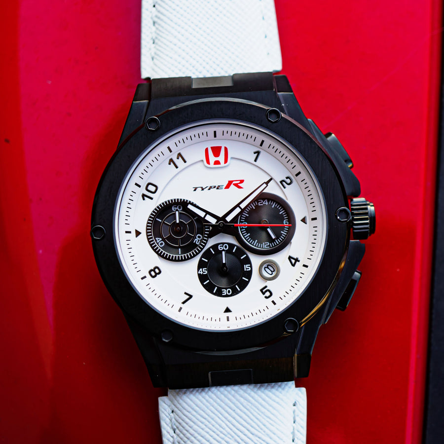 AM242TR - MK3 BLACK / CHAMPIONSHIP WHITE / LEATHER BAND