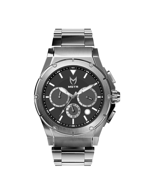 AM263SS - MK4 SILVER WATCH / BLACK / STEEL BAND