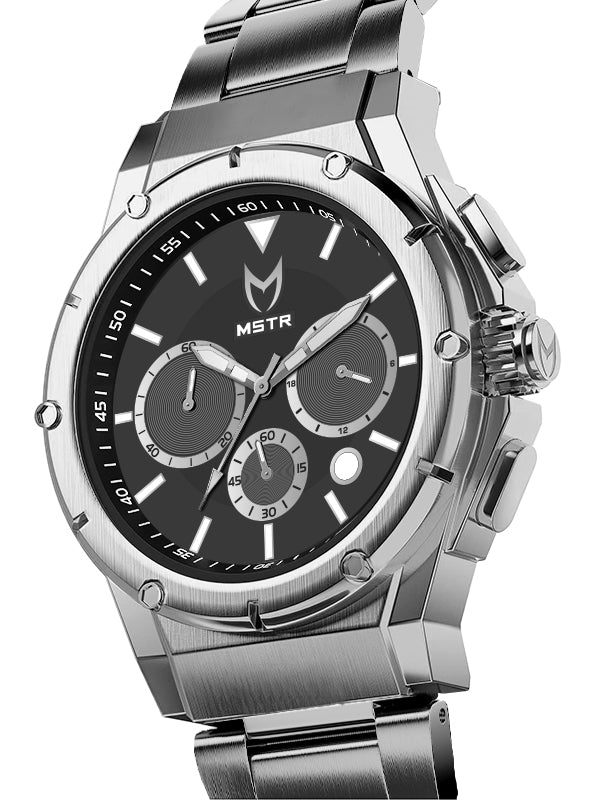 AM263SS - MK4 SILVER WATCH / BLACK / STEEL BAND