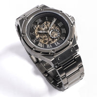 Thumbnail for AM304SS - AMBASSADOR TITANIUM GREY AUTOMATIC / BLACK / SS BAND