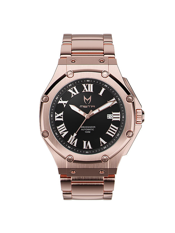 AM314SS - AUTOMATIC ROSE GOLD / STEEL BAND