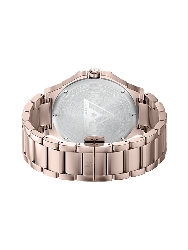 MSTR Ambassador Ultra Slim AU141SS Rose gold and white back watch render