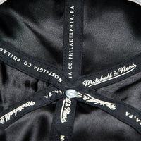 Thumbnail for MSTR X Mitchell & Ness Snapback Hat - Black on Black