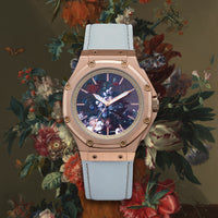 Thumbnail for AM406LB - 41 MM JAN VAN HUYSUM WATCH ROSE GOLD WITH LEATHER STRAP