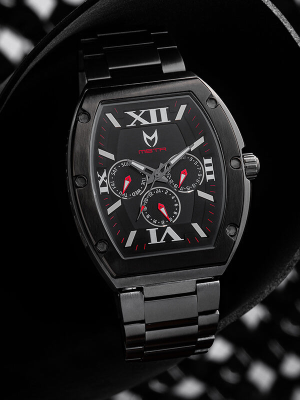 MJ129SS - MAJOR GUNMETAL / BLACK / STEEL BAND