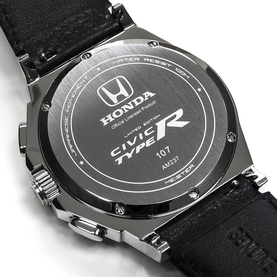 AM236TR - MK3 BLACK / BLACK CF / LEATHER BAND (Honda Type R)