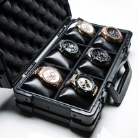 Thumbnail for WTP112 - HEAVY DUTY ALUMINUM BRIEFCASE WATCH STORAGE / HOLDS 6