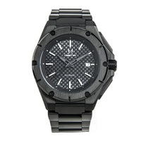 Thumbnail for NO104SS - MSTR NOBLE AUTOMATIC / ALL BLACK WITH CARBON FIBER - STAINLESS STEEL LINKS