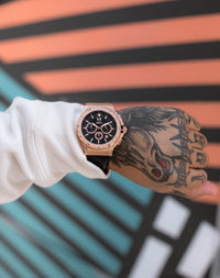 Thumbnail for AM262LB - MK4 ROSE GOLD WATCH / BLACK LEATHER BAND