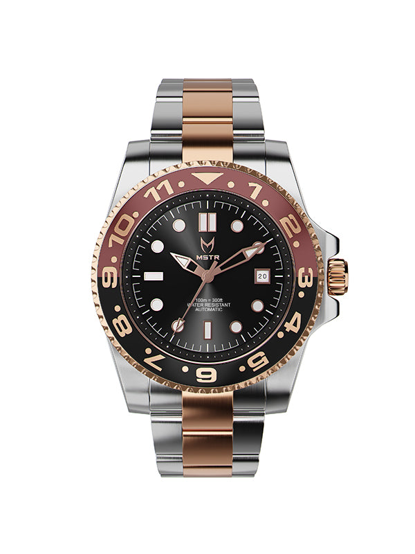 VO117SS - VOYAGER SILVER / BROWN WATCH