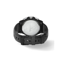 Thumbnail for AM1030LB - AMBASSADOR BLACK / SILVER / LEATHER BAND WATCH
