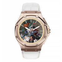 Thumbnail for AM406LB - 41 MM JAN VAN HUYSUM WATCH ROSE GOLD WITH LEATHER STRAP