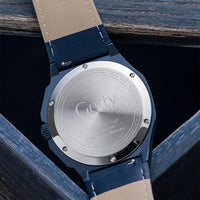 Thumbnail for back shot of the blue watch with getty details