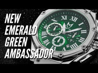 AM1021SS - AMBASSADOR SILVER / GREEN / STEEL BAND