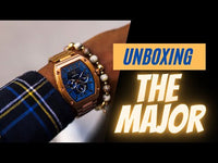 MJ127SS - MAJOR ROSE GOLD / BLUE / STEEL BAND