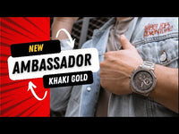 AM1020SS - AMBASSADOR KHAKI GOLD / BLACK / STEEL