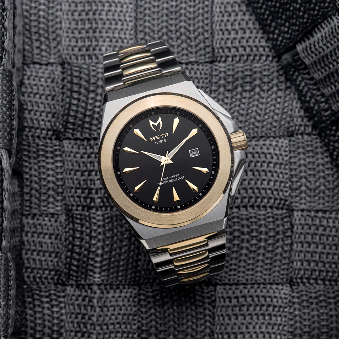 MSTR Noble NO118SS CHAMPAGNE GOLD and SILVER STEEL TWO-TONE watch