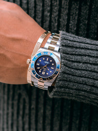 Thumbnail for VO116SS - VOYAGER SILVER / BLUE WATCH
