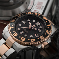 Thumbnail for MSTR Voyager VO117SSV2 silver black and rose gold automatic watch