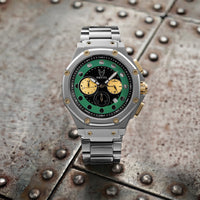 Thumbnail for AM1055SS - AMBASSADOR SILVER / DOOM GREEN WATCH