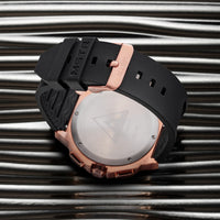 Thumbnail for AM1047RB - AMBASSADOR ROSE GOLD WATCH WITH RUBBER STRAP
