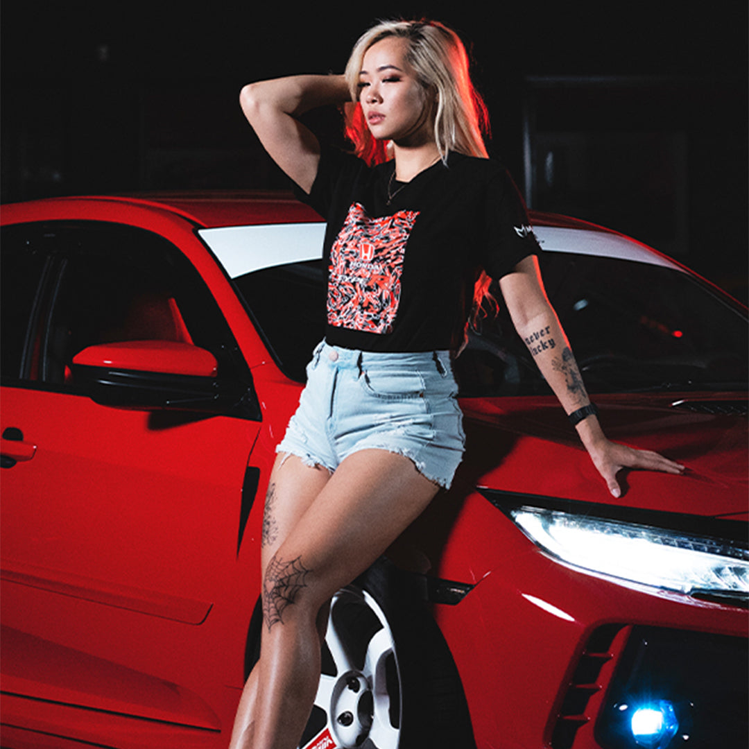 TYPE R CAMO BOX TEE - BLACK