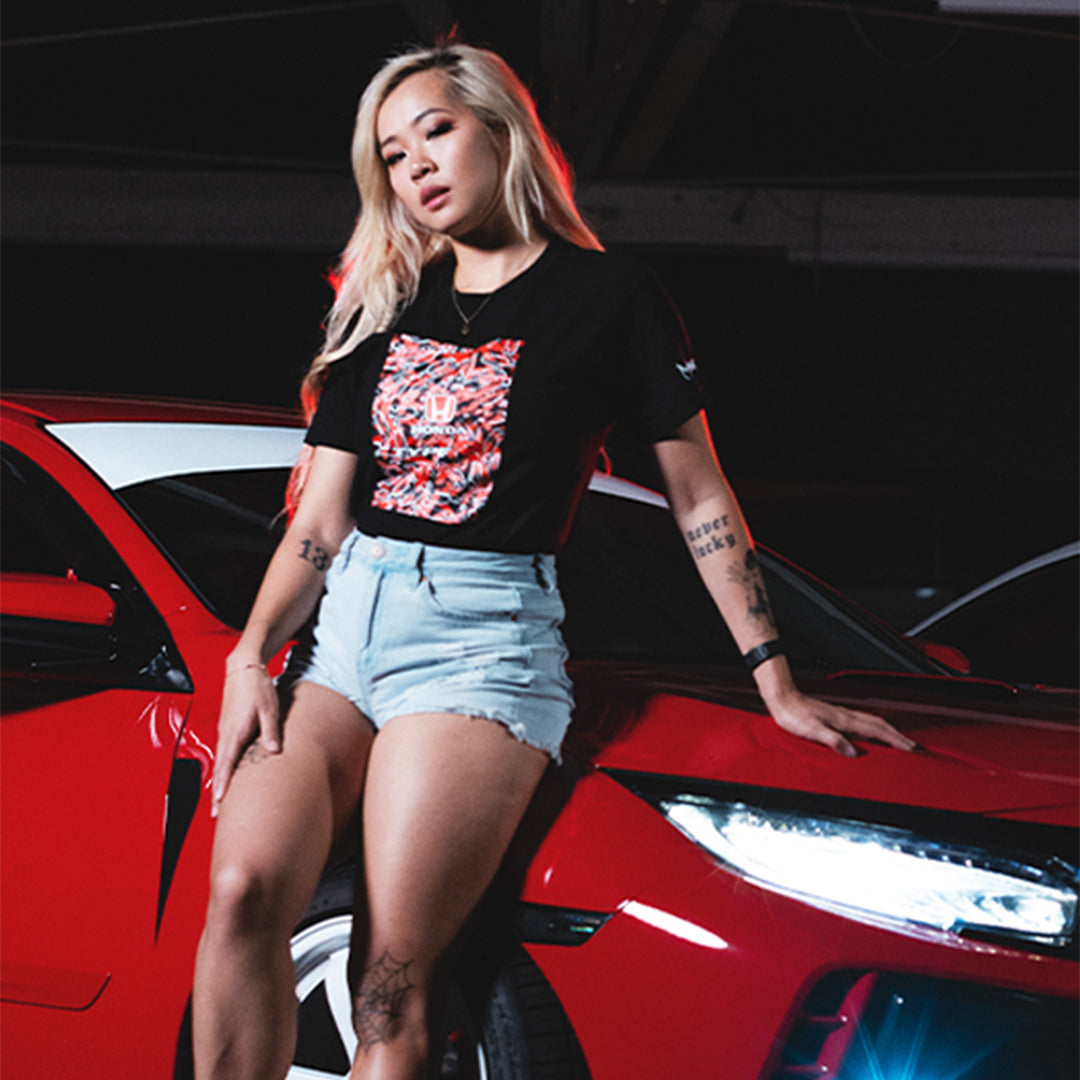 TYPE R CAMO BOX TEE - BLACK