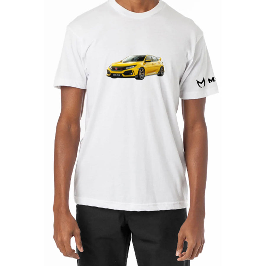 HPJ YELLOW TYPE R TEE - WHITE