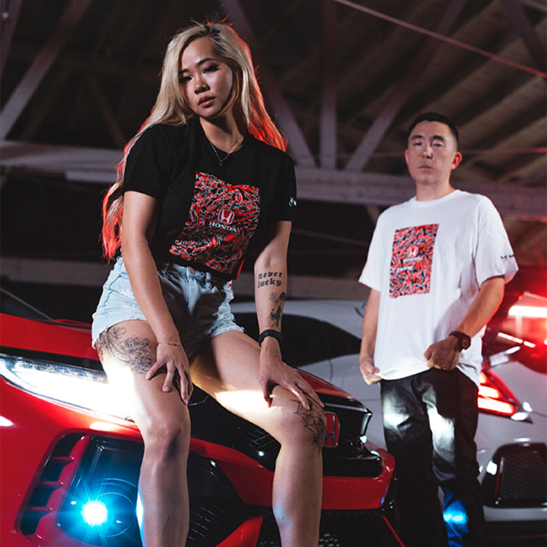 TYPE R CAMO BOX TEE - BLACK