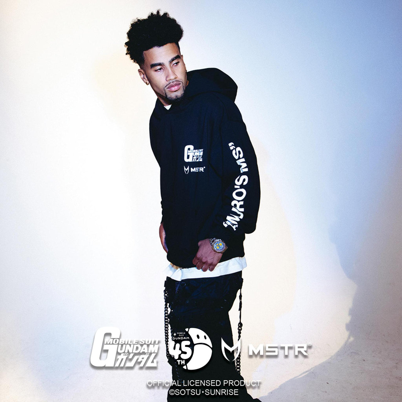 GUNDAM HOODIE: AMURO BLACK