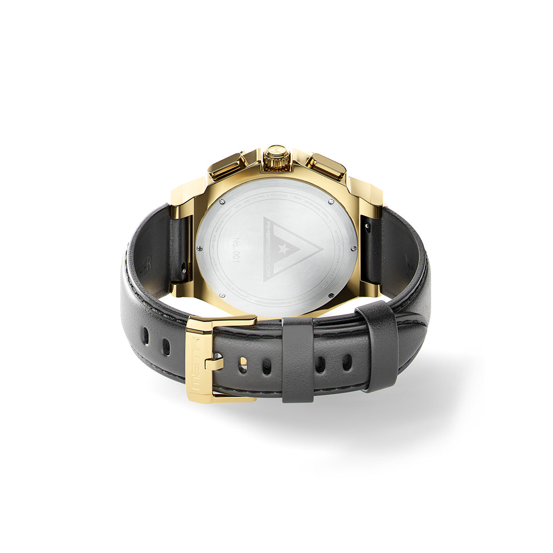 MSTR Ambassador 1001LB 18k gold watch back render