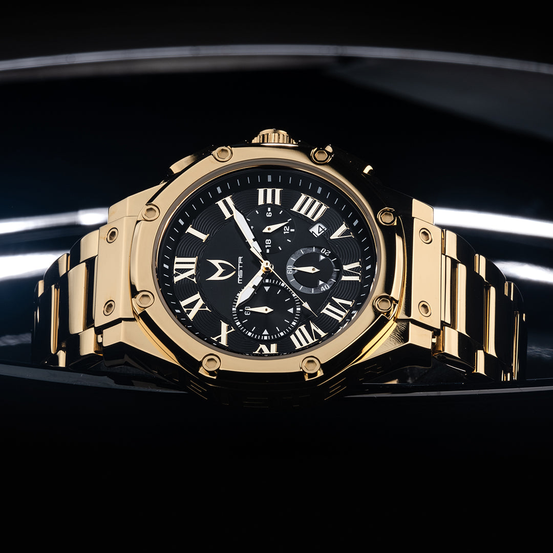 MSTR Ambassador 1001SS gold watch
